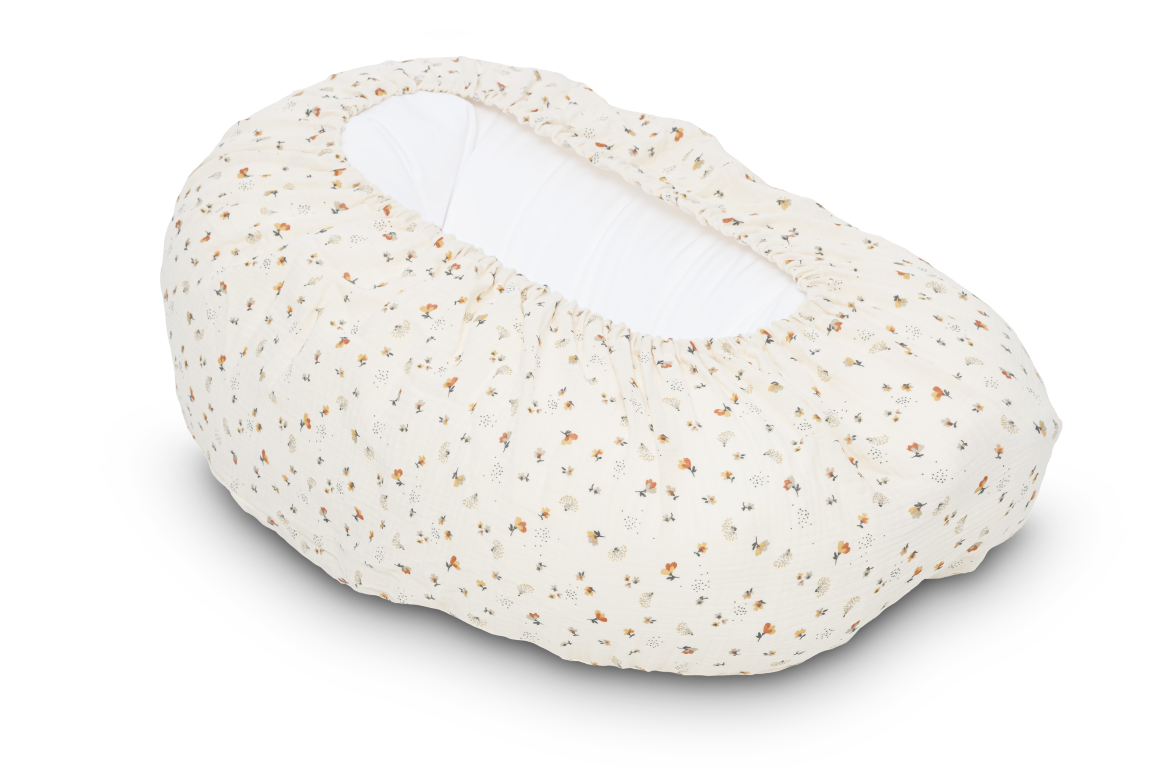 Housse relax coussin d'allaitement Fleur