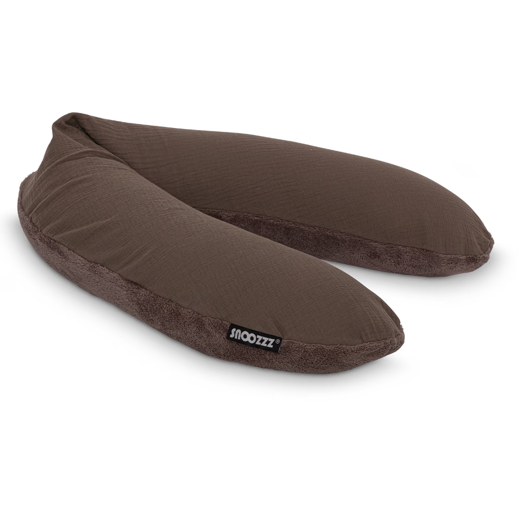 Housse de coussin d'allaitement Teddy Espresso