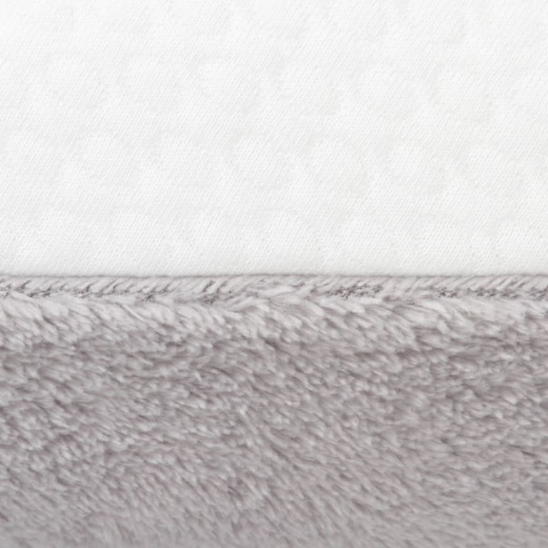 Coussin de grossesse Teddy blanc gris