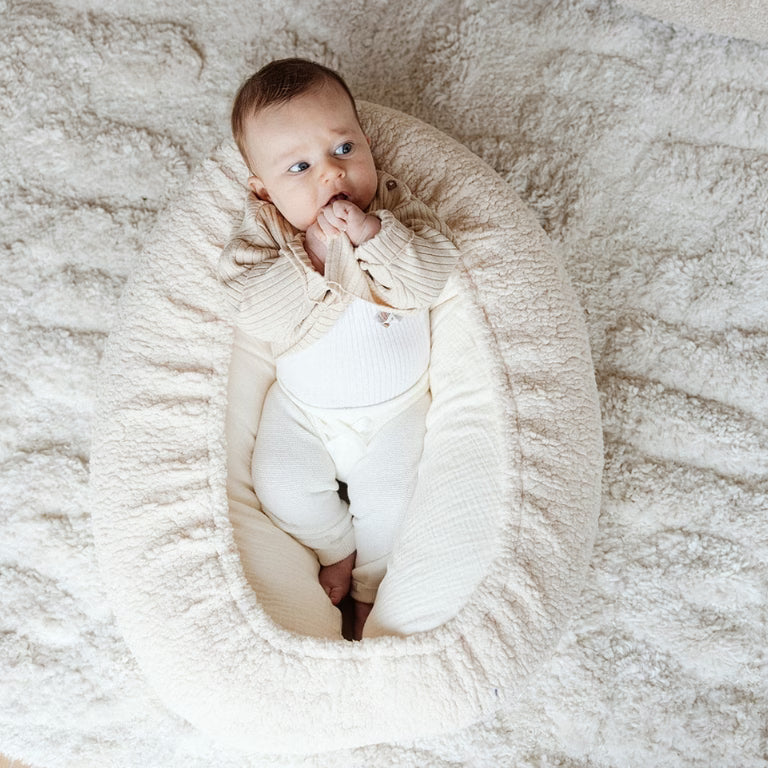 Relax-Stillkissenbezug Teddy Natural