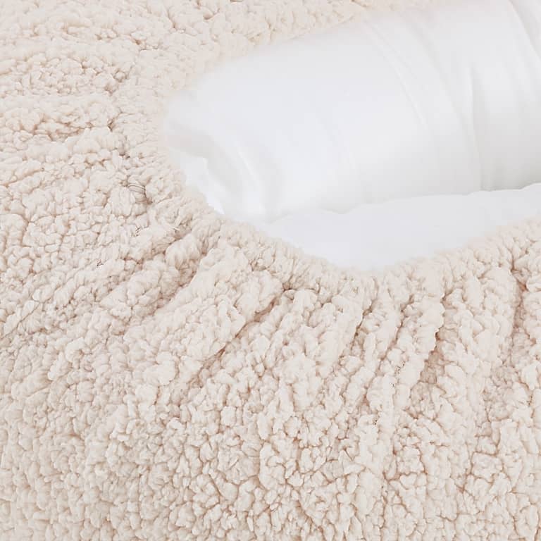 Relax-Stillkissenbezug Teddy Natural