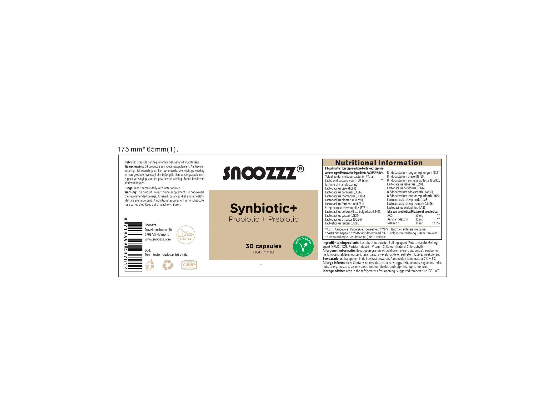 Synbiotic – met 20 melkzuurbacteriestammen en vitamine C