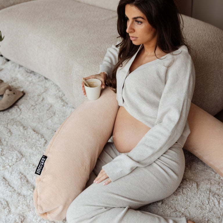 Coussin d'allaitement Rib Soft Blush
