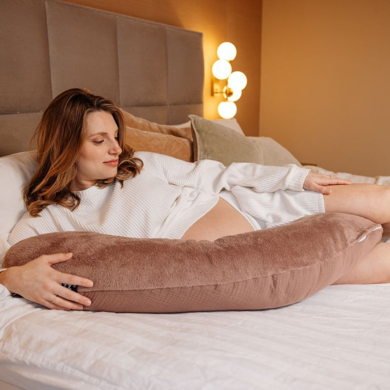 Coussin d'allaitement Teddy Châtaigne